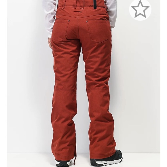 Aperture Crystaline Burgundy 10K Snowboard Pants LARGE - Picture 2 of 8